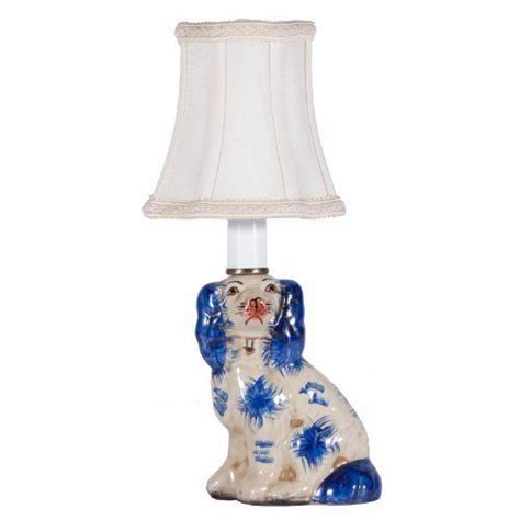 dog shaped porcelain table lamp